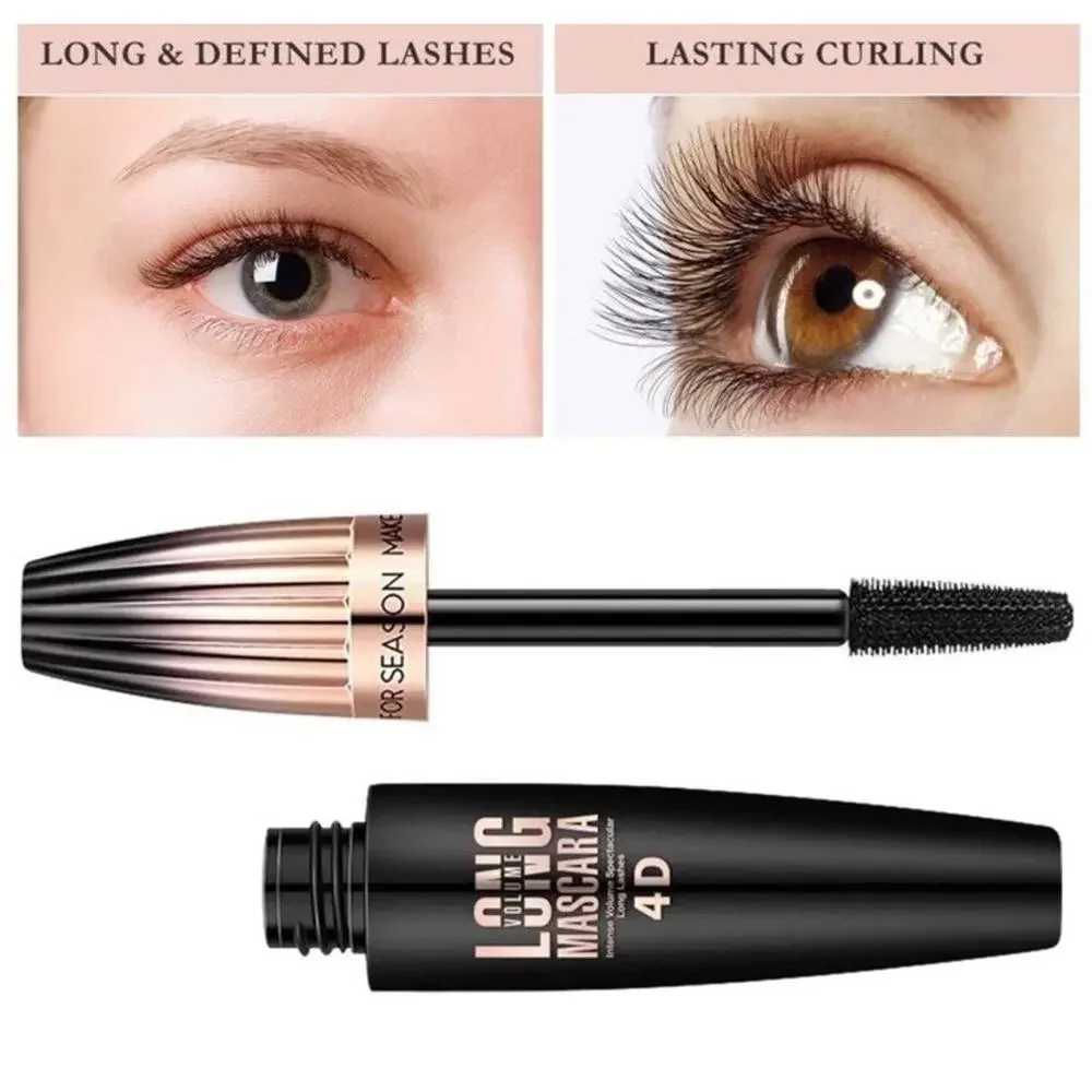 My Amazing Lashes 4D Silk Fiber Lash Mascara - Black, Volume & Length,Waterproof